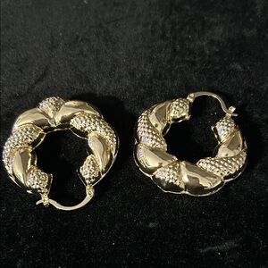 Chic Gold  Twisted Earrings
